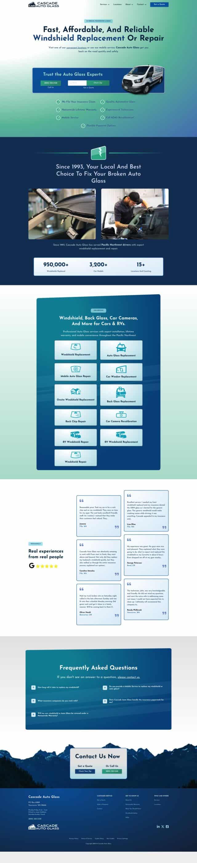 Cascade Auto Glass Screenshot